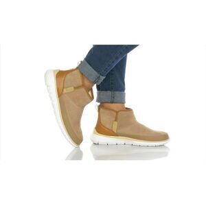 Cole Haan Zerogrand Water Resistant Bootie Birch Beige Suede Leather Women’s 6.5
